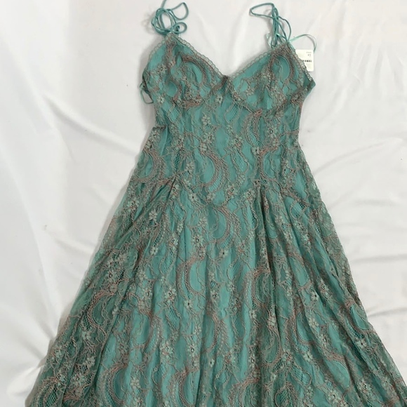 FREE PEOPLE MOON RIVER LACE MIDI DRESS - Picture 4 of 6